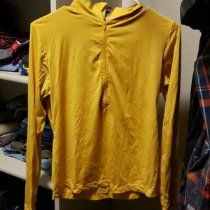 Yellow active wear sweater